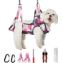 Kozmetická hojdacia sieť pre psov s klieštikmi na nechty, hrebeňom a pilníkom, ružový vzor, veľkosť S
