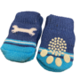 Obraz 1/4 - Modré ponožky pre psov s protišmykovou podrážkou, veľkosť L