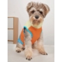 Obraz 3/5 - Nepremokavá zimná vesta pre psov, oranžovo-modrá, veľkosť L