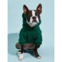 Obraz 1/8 - Sveter pre psa s kapucňou, smaragdovo zelený, XL
