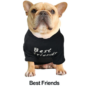 Obraz 1/5 - Bavlnený oblek pre psa "Best friends", čierny - XL