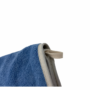 Obraz 6/6 - Malý uterák so vzorom hlavy francúzskeho buldočka, vyšívaný, svetlomodrý