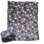 Obraz 1/4 - Pléd s kostnými vzormi z wellsoft materiálu, 200 x 230 cm, šedý