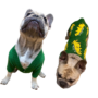 Obraz 3/5 - Zelený bavlnený sveter pre psa s potlačou dinosaurov, veľkosť S