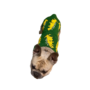Obraz 4/5 - Zelený bavlnený sveter pre psa s potlačou dinosaurov, veľkosť S