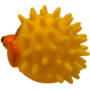 Obraz 4/4 - Loptička na čistenie zubov - pípajúca hračka pre psov, 8 cm, žltá