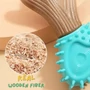 Obraz 4/4 - Odolná prírodná drevená tyč na žuvanie pre psov z jelenieho parohu, 13,5 x 9,5 cm, modrá