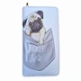 Obraz 1/3 - Peňaženka s motívom Pocket pug mopsa, dvojitá