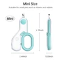 Obraz 6/7 - Nunbell LED osvetlené kliešte na pazúriky pre domáce zvieratá, modré