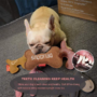 Obraz 3/4 - Prémiová hračka pre psov z pravej kože, tvar kosti, sivá farba