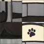 Obraz 5/7 - Prenosná búda pre domáce zvieratá, 90 x 90 x 60 cm, hnedo-šedá