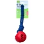 Obraz 1/2 - Nunbell Skladacia hračka pre psa s lanovou loptou Reward, 30 cm, červená