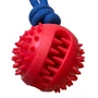 Obraz 2/2 - Nunbell Skladacia hračka pre psa s lanovou loptou Reward, 30 cm, červená