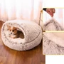 Obraz 6/7 - Extra mäkký chlpatý umývateľný pelech pre zvieratá, 60 cm, hnedý