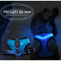 Obraz 1/9 - Világító éjszakai LED komfort kutyahám, kék, L
