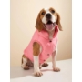 Obraz 2/6 - Polstrovaný kabát pre psov, ružový, veľkosť L