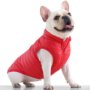 Obraz 2/5 - Vodeodolný kabát pre psa bez srsti, červený, XL (veľkosť francúzskeho buldočka)