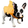 Obraz 2/4 - Záchranná plávacia vesta pre psy (Sharky) so žraločími plutvami, M (8-22 kg), oranžová