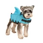 Obraz 2/6 - Záchranná plávacia vesta pre psy (Sharky) so žraločími plutvami, M (8-22 kg), modrá