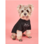 Obraz 2/5 - Bavlnený oblek pre psa "Best friends", čierny - XL