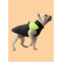 Obraz 1/4 - Nepremokavá zimná vesta pre psov, čierno-žltá, 4XL