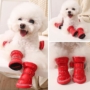 Obraz 2/2 - Zimné polstrované topánky pre psov, čierne, veľkosť XL