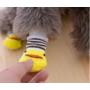 Obraz 2/3 - Kačacie žlté ponožky pre psov s protišmykovou podrážkou, veľkosť S