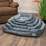 Obraz 3/4 - Pet bed, veľkosť M, tmavosivá-svetlosivá farba pre psa / mačku
