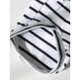 Obraz 3/4 - Pruhovaná mikina s kapucňou, čierno-biela, XXL